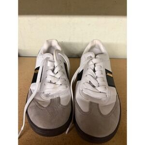 Guess Perisa2 Womens White Black Grey Low Top Sneakers WGPERISA2-C Size 8.5M